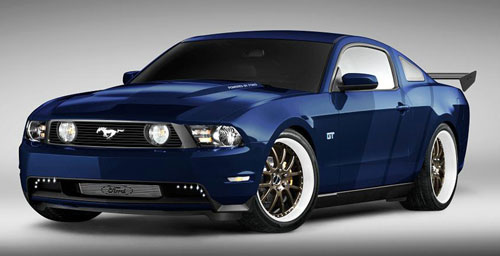Mustang GT blau